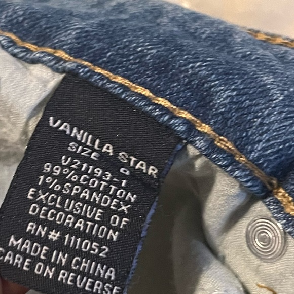 • Vanilla Star Mid Rise Pearl Skinny Jeans New Without Tags - Picture 12 of 13